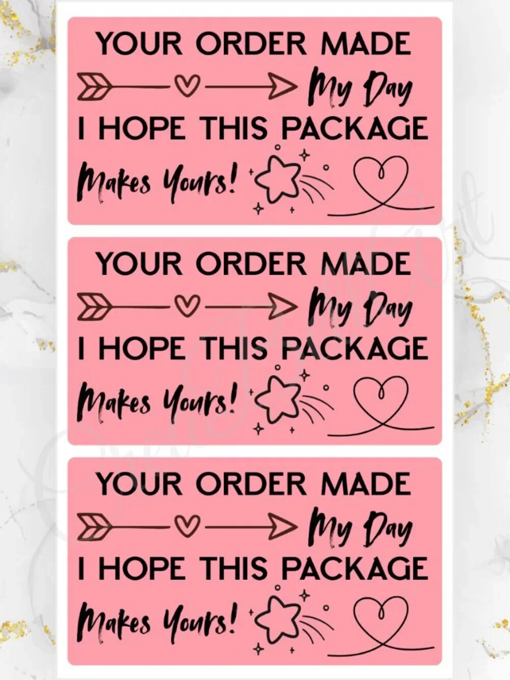 100 Thank you Stickers for Packaging | Small Business Labels